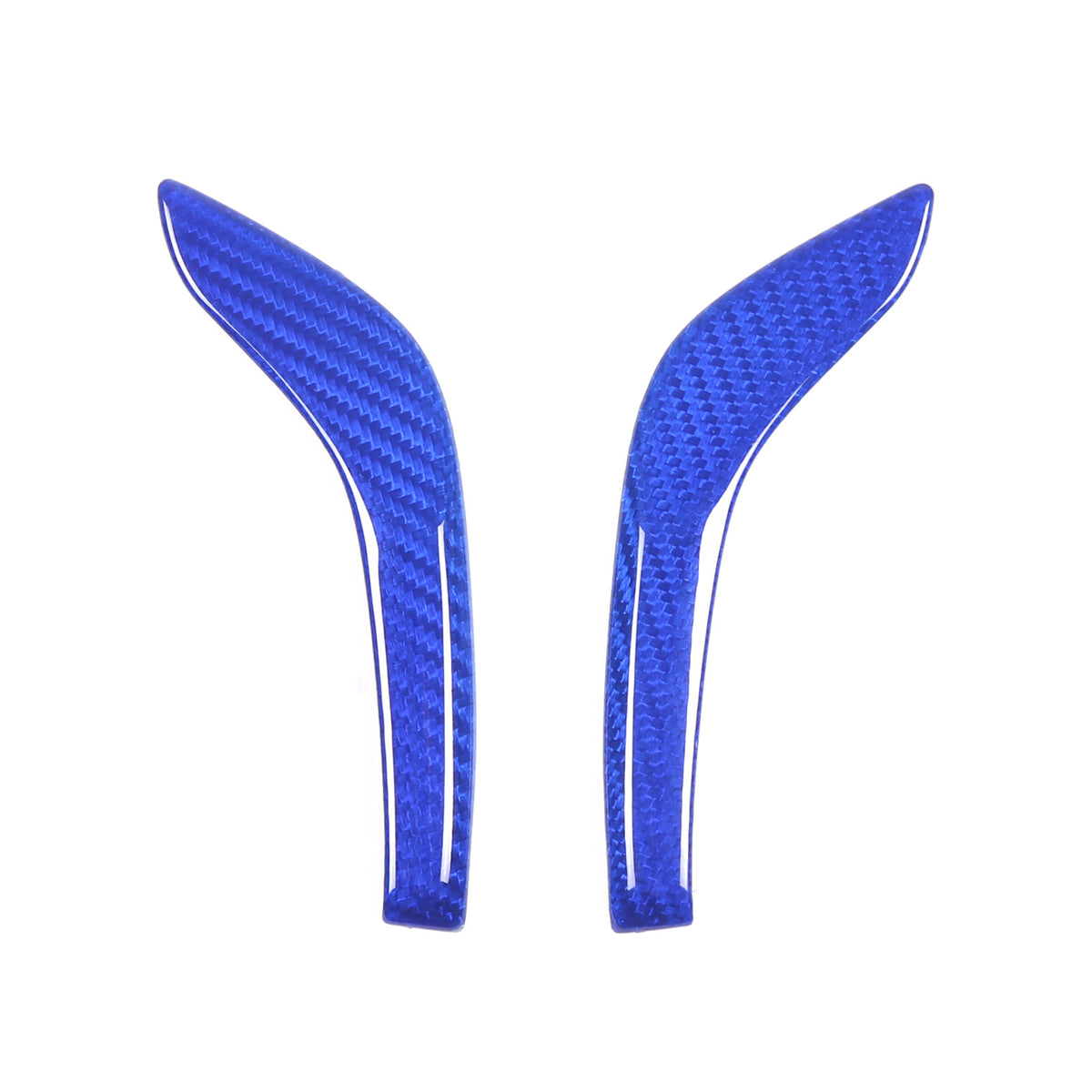 Blue Real Carbon Fiber Gear Shift Knob Side Trim Cover For Maserati Ghibli 19-23 5
