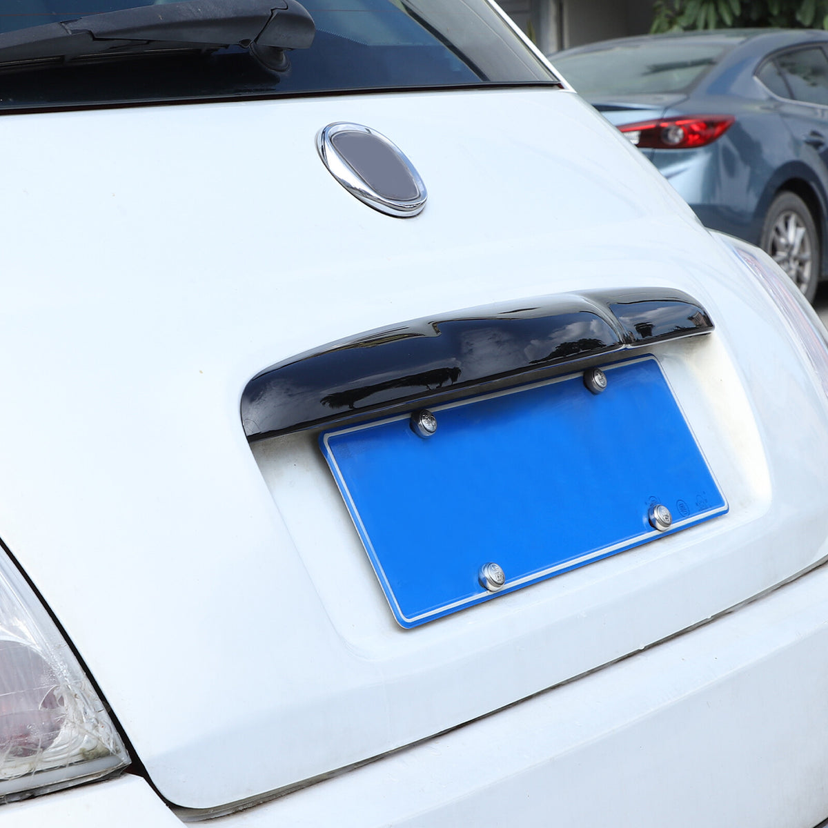 Glossy Black ABS Tailgate Trunk Handle Cover Trim For FIAT 500 2011-23 6