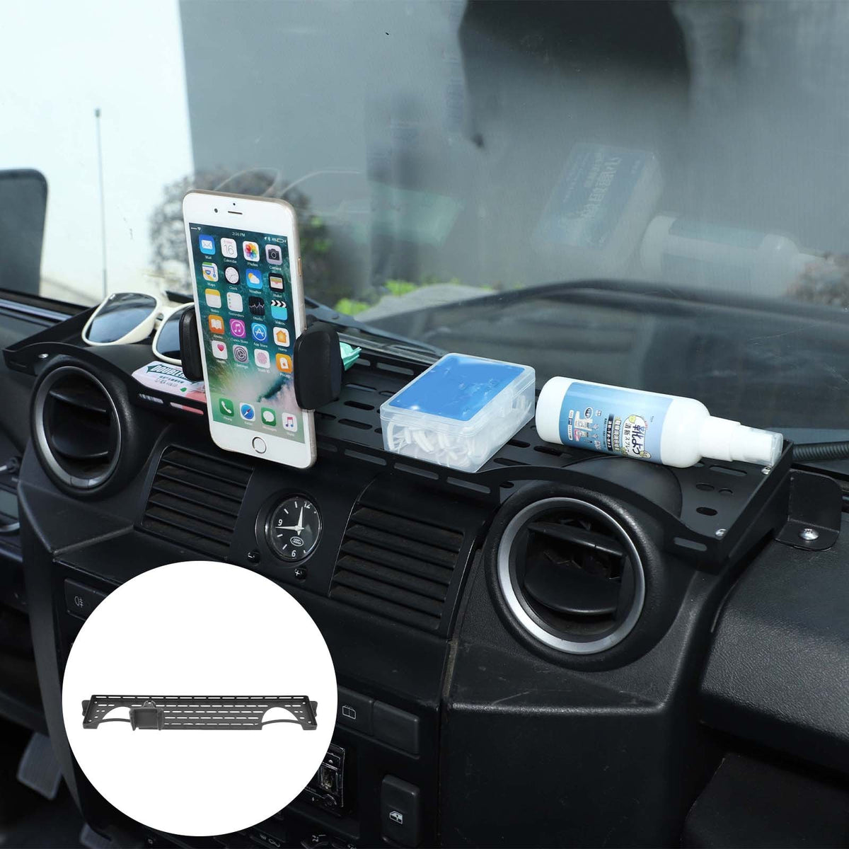 Off-Road Dashboard Phone Holder Bracket For Land Rover Defender L316 2004-2018 11