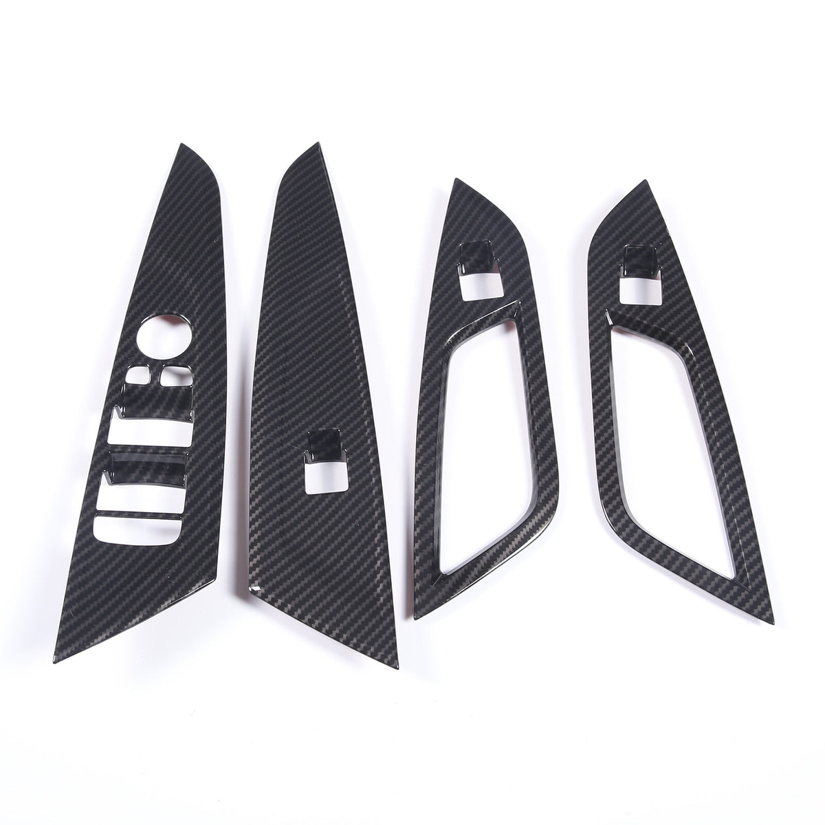 Window Lift Switch Trim Frame For BMW 4 Series 2021-2022 Carbon Fiber Style 3