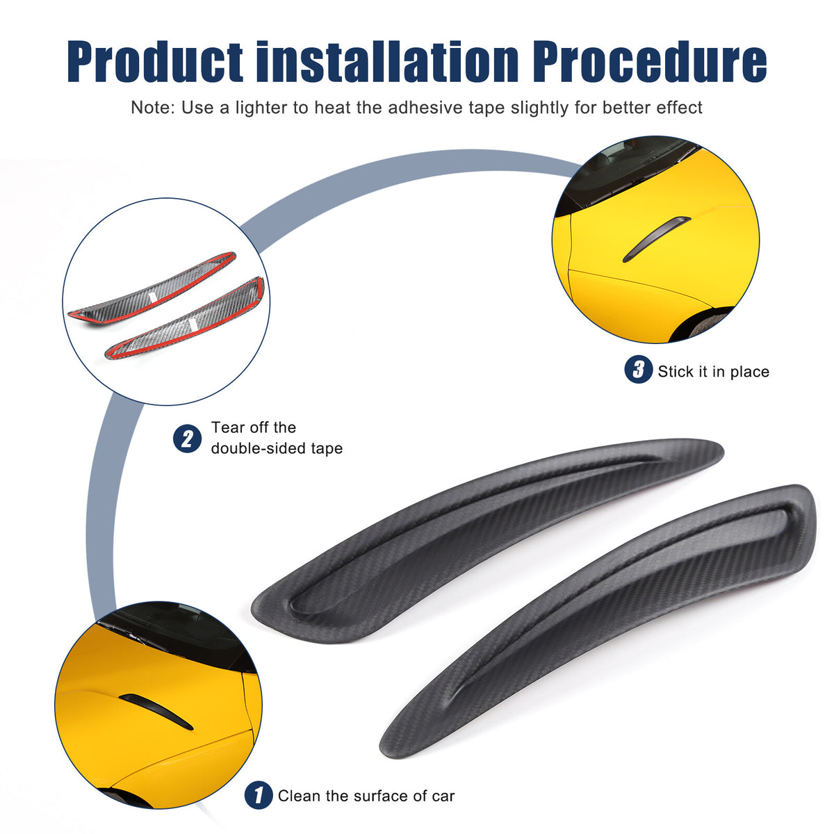 Matte Real Carbon Fiber Side Air Vent Trim Cover Fits Toyota Supra A90 2019-2024 17