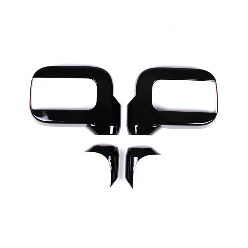 Glossy Black Side Door Mirror Cover Trims Moulding For 2003-09 Hummer H2 SUV SUT 5