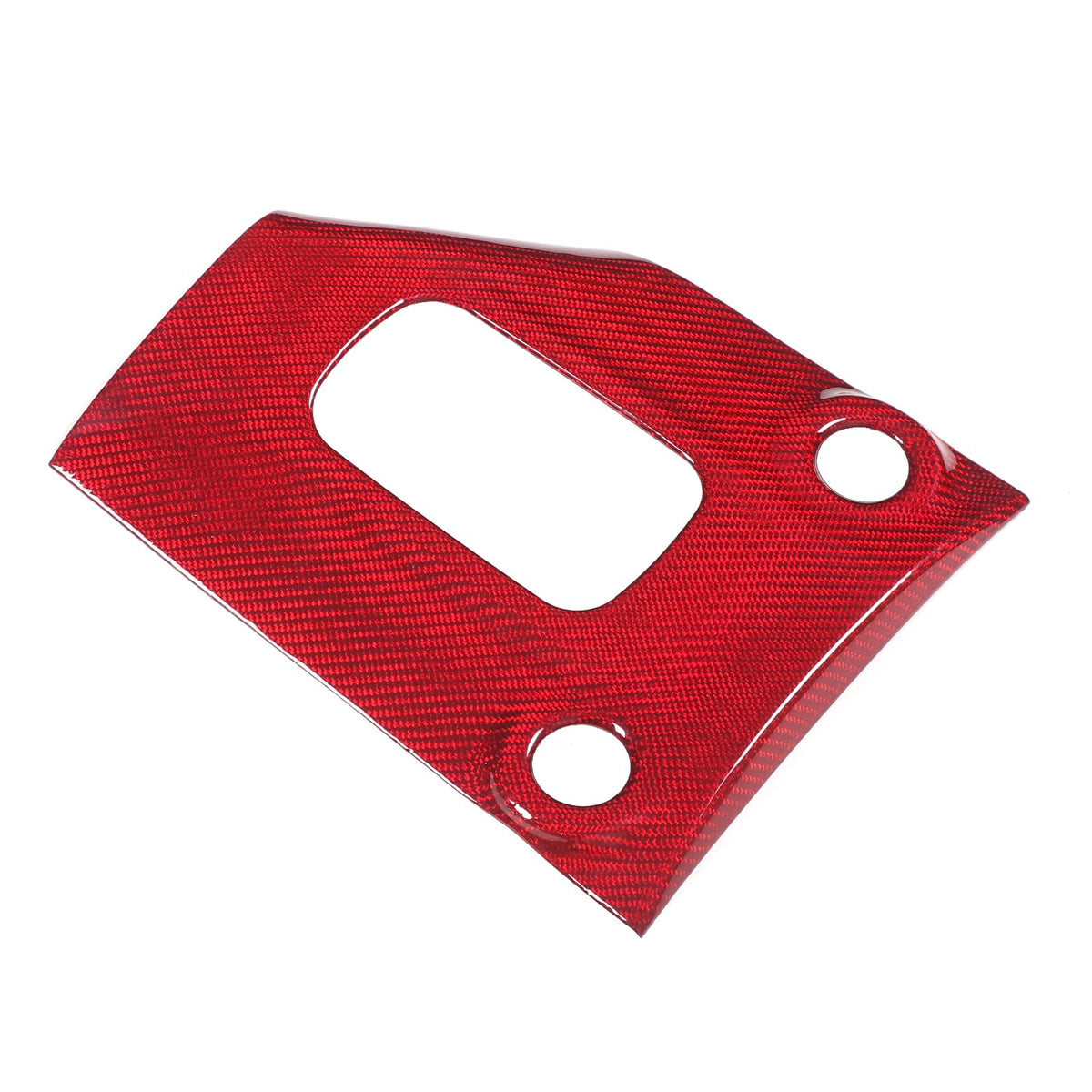 Red Real Carbon Fiber Gear Shift Panel Trim For Nissan Z RZ34 400Z AT 23+ US 8