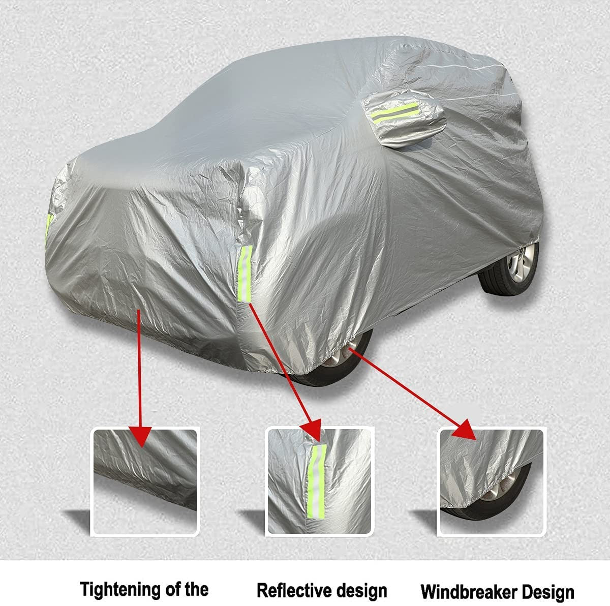 Car Protection Cover Waterproof Sun UV Snow Resistant For Mercedes-Benz smart 4