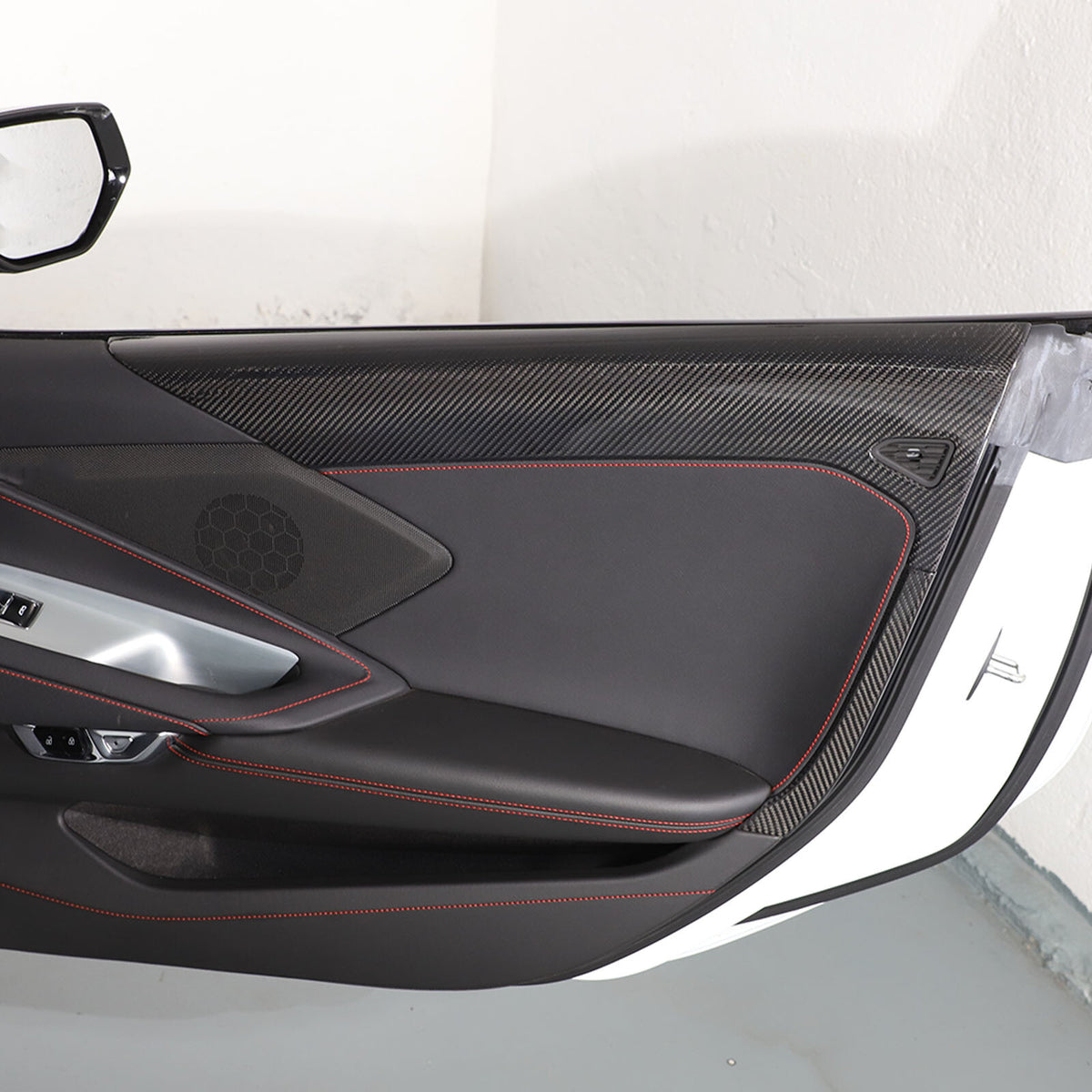 Real Dry Carbon Fiber Full Interior Center Set Trim Kit For Corvette C8 20-25 US - Styles 51-55 47