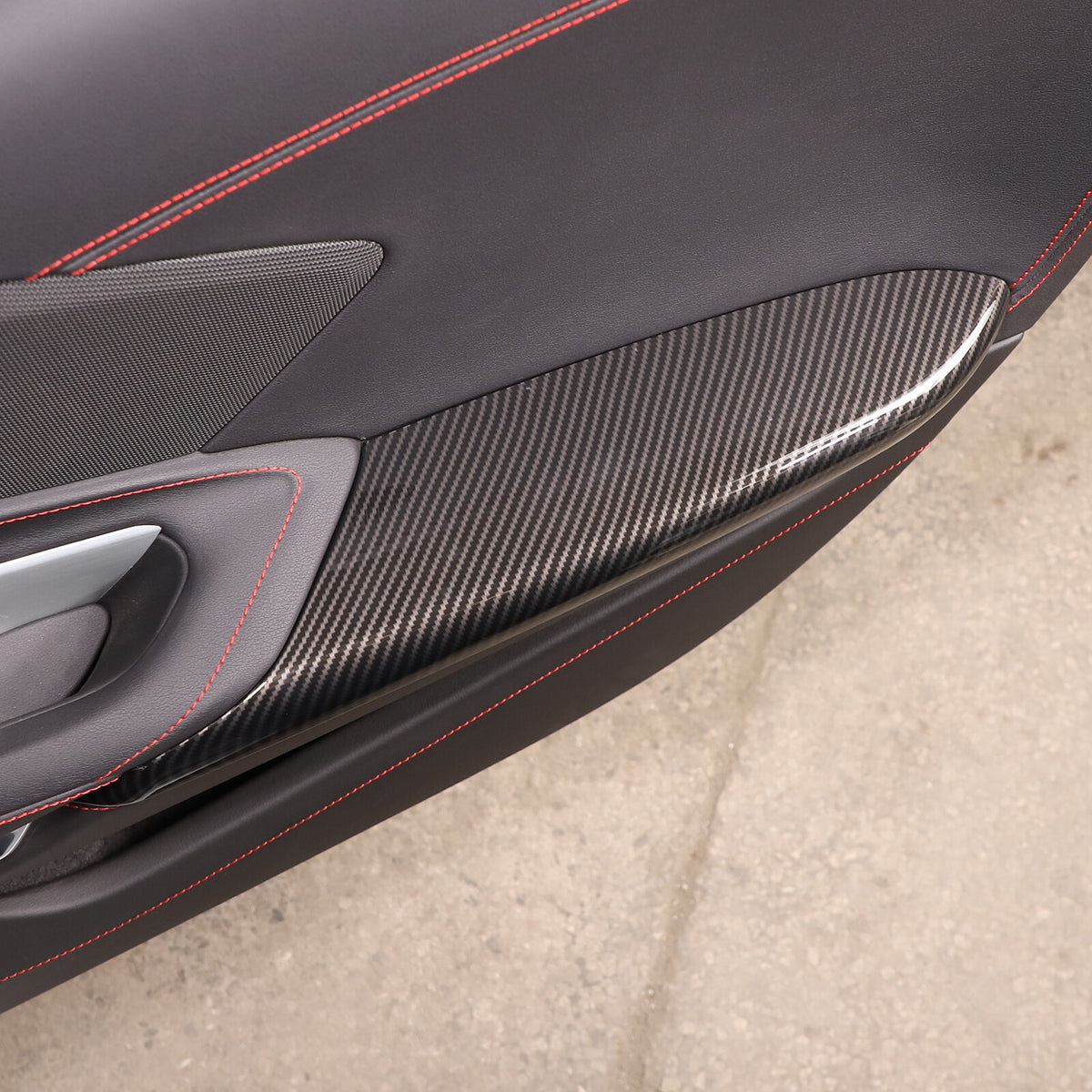 Carbon Fiber ABS Interior Full Decor Cover Trim Kit For Corvette C8 2020-2025 - Styles 26-30 24