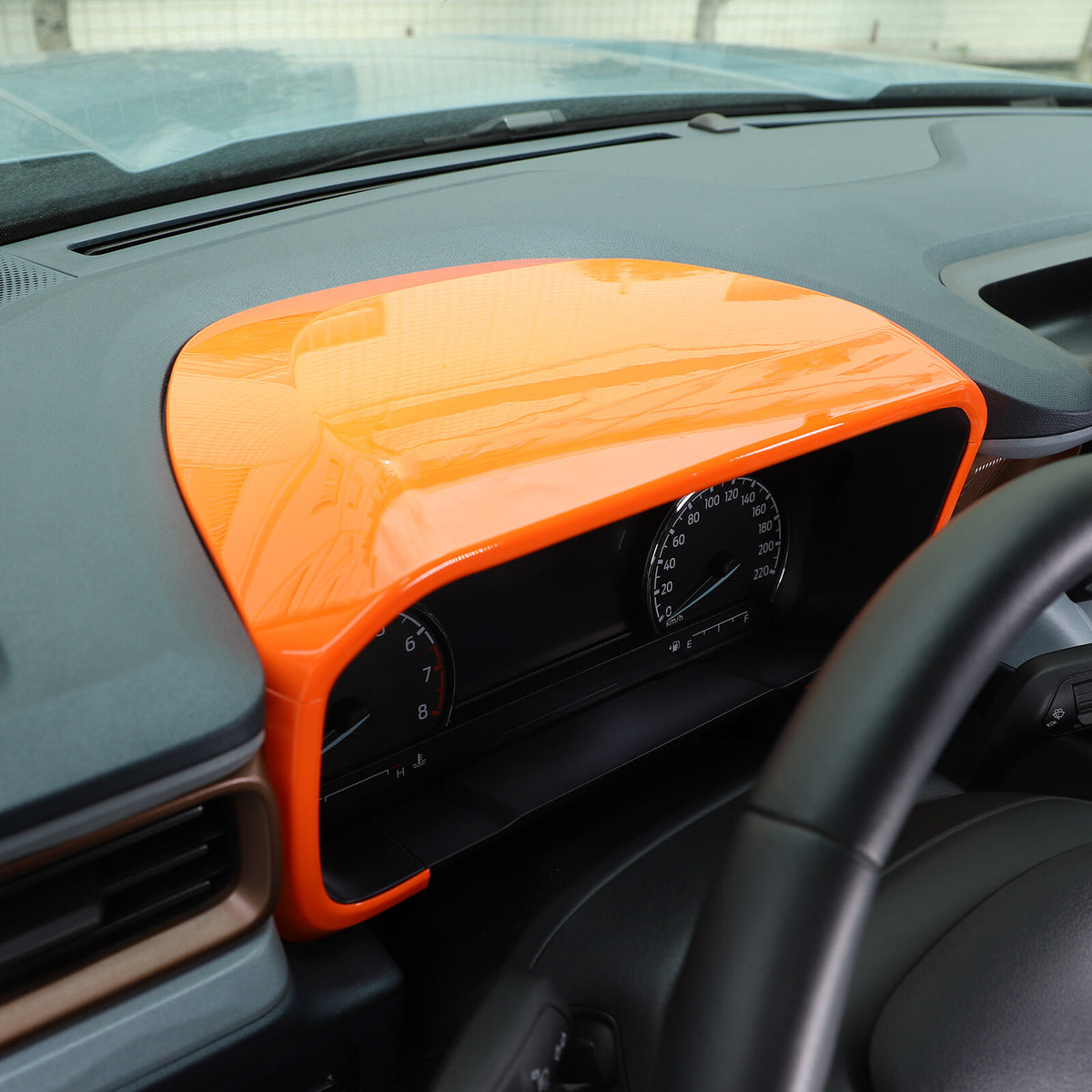 For Ford Maverick 2022-2023 Orange Dashboard Instrument Panel Frame Cover Trim 9