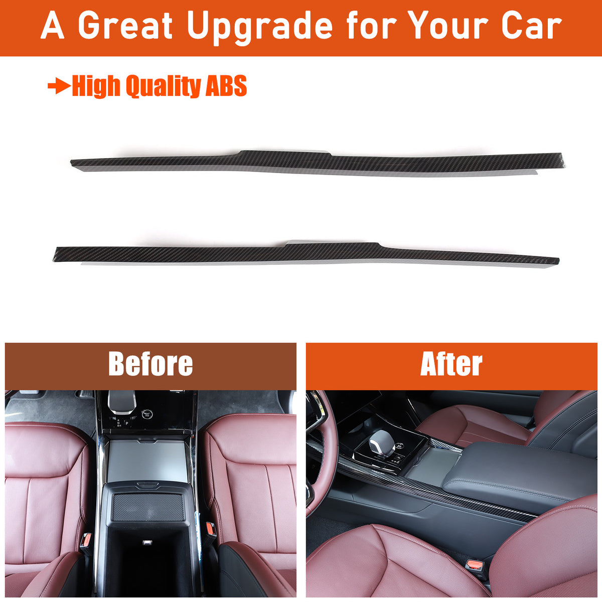 Carbon fiber Center Console Gear Shift Trim For Range Rover Sport L461 2023+ US 12