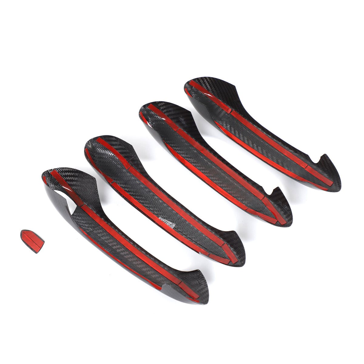 Real Carbon Fiber Exterior Door Handle Protector Trim for BMW 3 Series G20 20-25 9