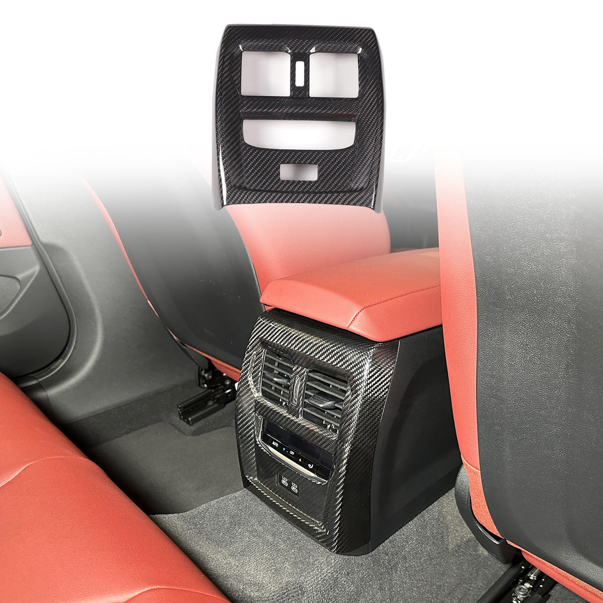 Real Carbon Fiber Rear Air Vent Frame Trim For BMW 4 Series G22/G23/G26 2020+ 15