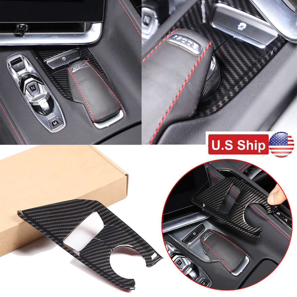 Carbon Fiber ABS Interior Full Decor Cover Trim Kit For Corvette C8 2020-2025 - Styles 16-20 42