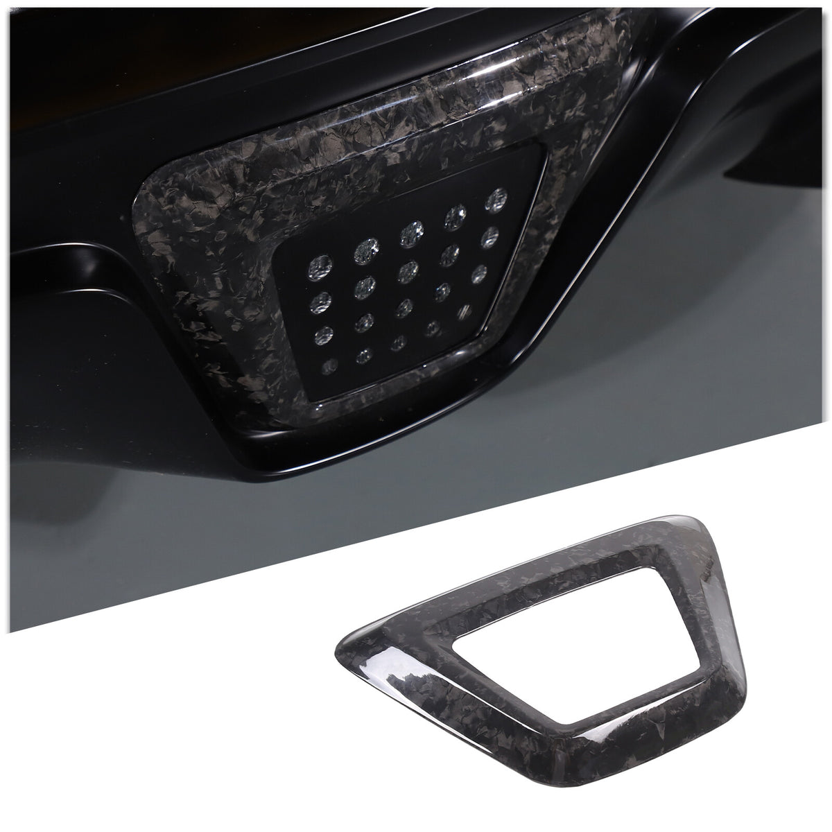 Forged Carbon fiber Rear lower Bumper brake light frame For Toyota Supra 2019-24 18
