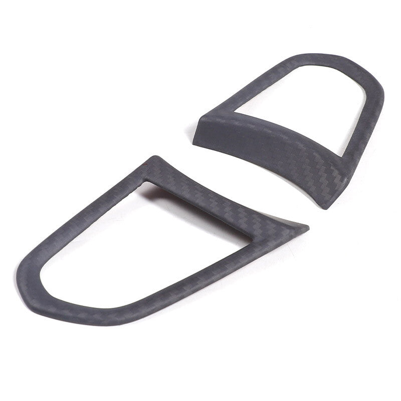 Matte Real Carbon Fiber Steering Wheel Button Cover Trim For Lotus EMIRA 21-25 5