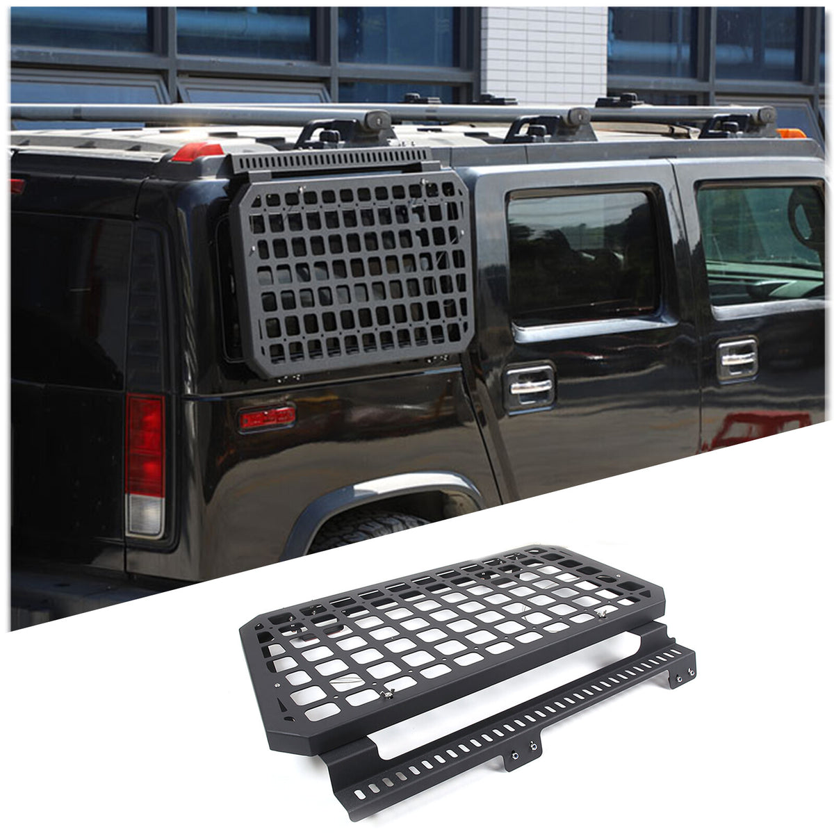 Modular Storage Panel Trunk Left & Right Side Window Molle Shelf For Hummer H2 14