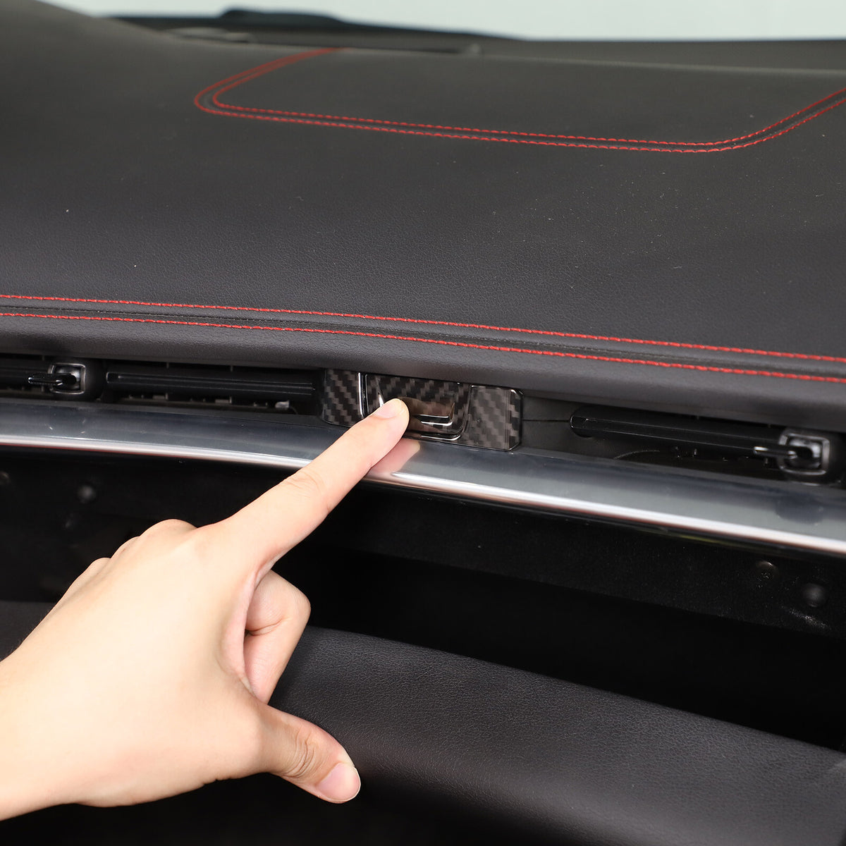 ABS Carbon Fiber Interior Full Cover Trim Kit Set For Corvette C8 2020-2025 67