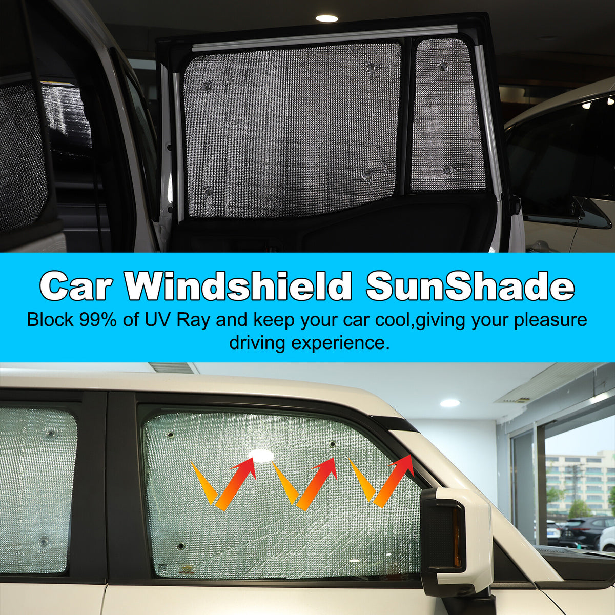 Car Full Window Sunshade Cover Shade Sun For Toyota Land Cruiser LC250 24+ US 19