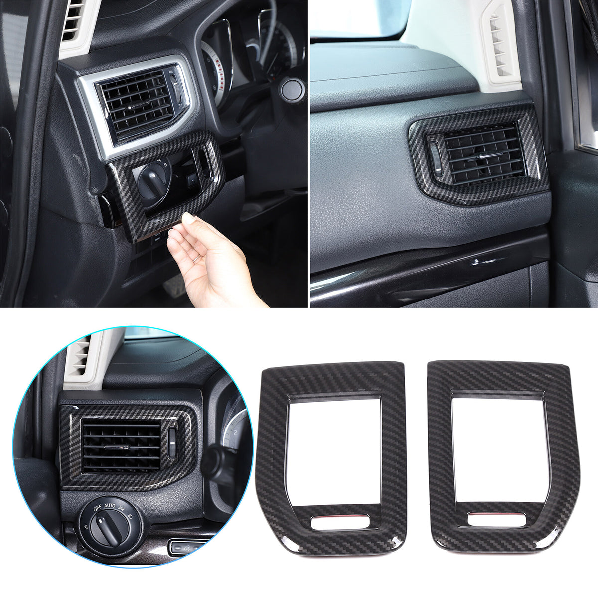Center Console Interior Trim Cover Full Set Kit For Nissan Titan 4 door 2020-24 7