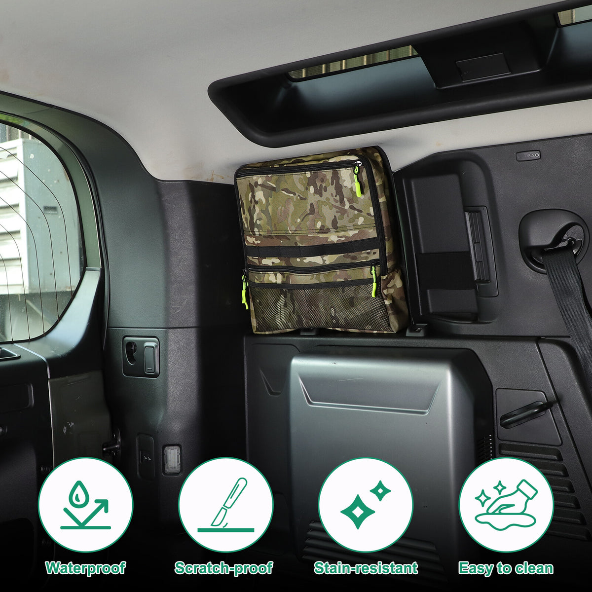 Camouflage Rear Trunk Side Window Storage Bag Tray For LR Defender 110 L663 20+ 8