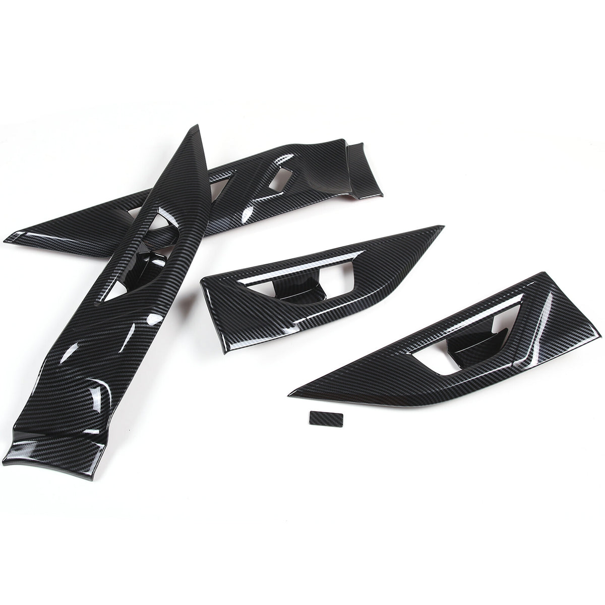 For Subaru Outback BT 2021-23 Carbon Fiber Inner Door Handle Cover Trim Frame US 5