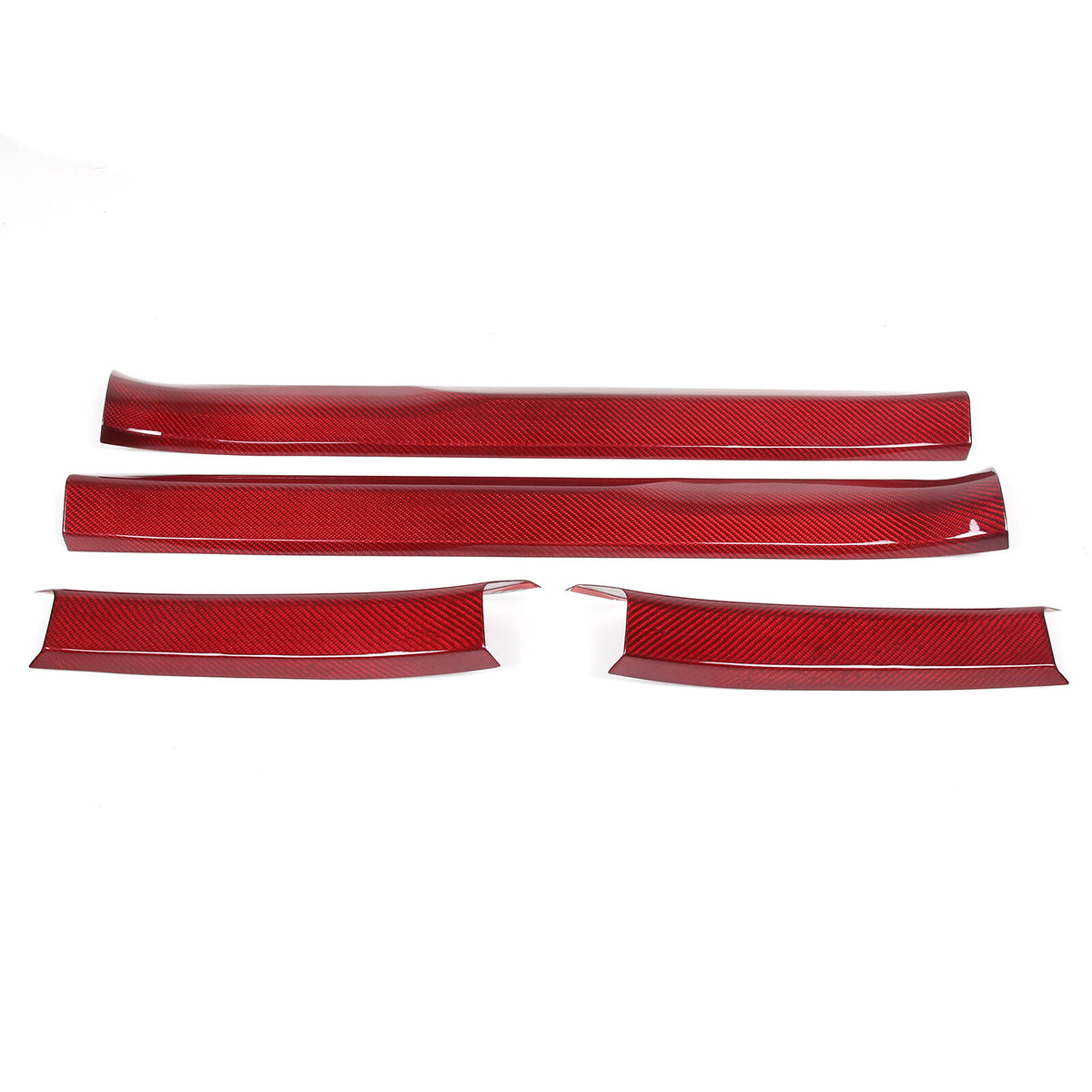Red Real Carbon Fiber Full Interior Set Decor Trim Kit for Corvette C8 20-25 - Styles 21-25 15
