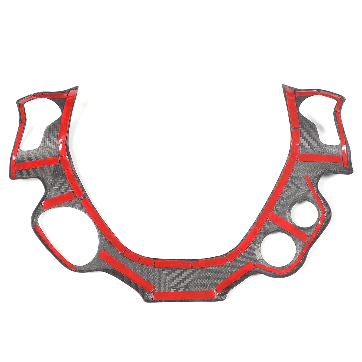 Matte Real Carbon Fiber Steering Wheel Button Trim For Ferrari 458 2011-2016 10