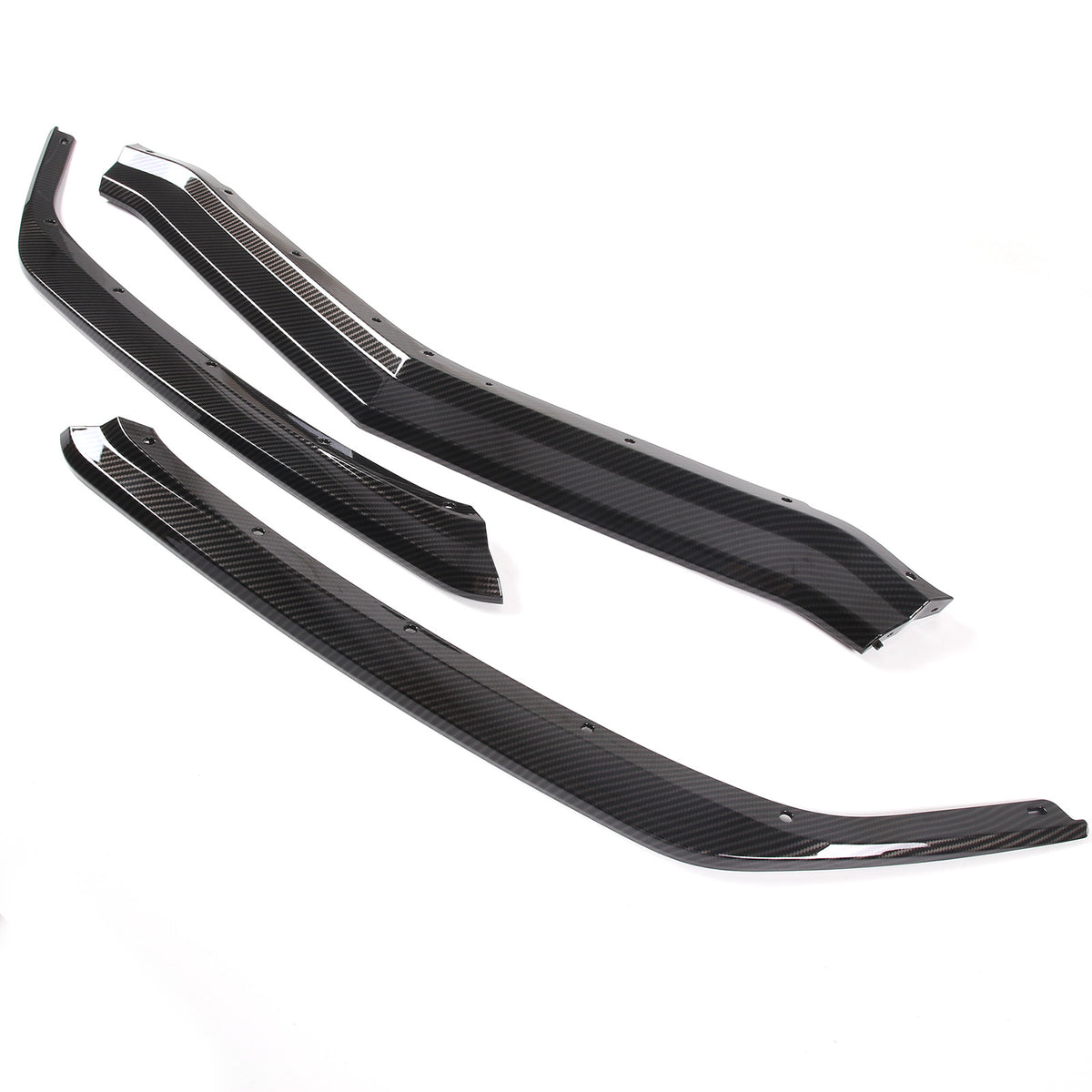 ABS Carbon Replacement Front Bumper Lip Splitter Kits Set For Corvette C8 20-25 15