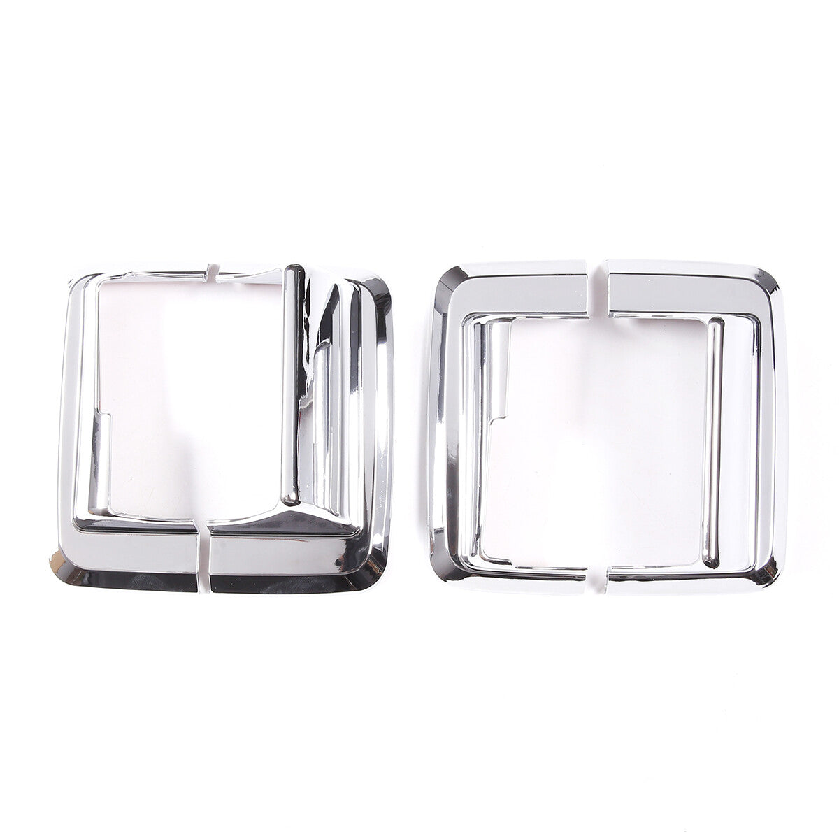 Silver rearview mirror base cover trim decorFor Hummer H3 2005-2009 7
