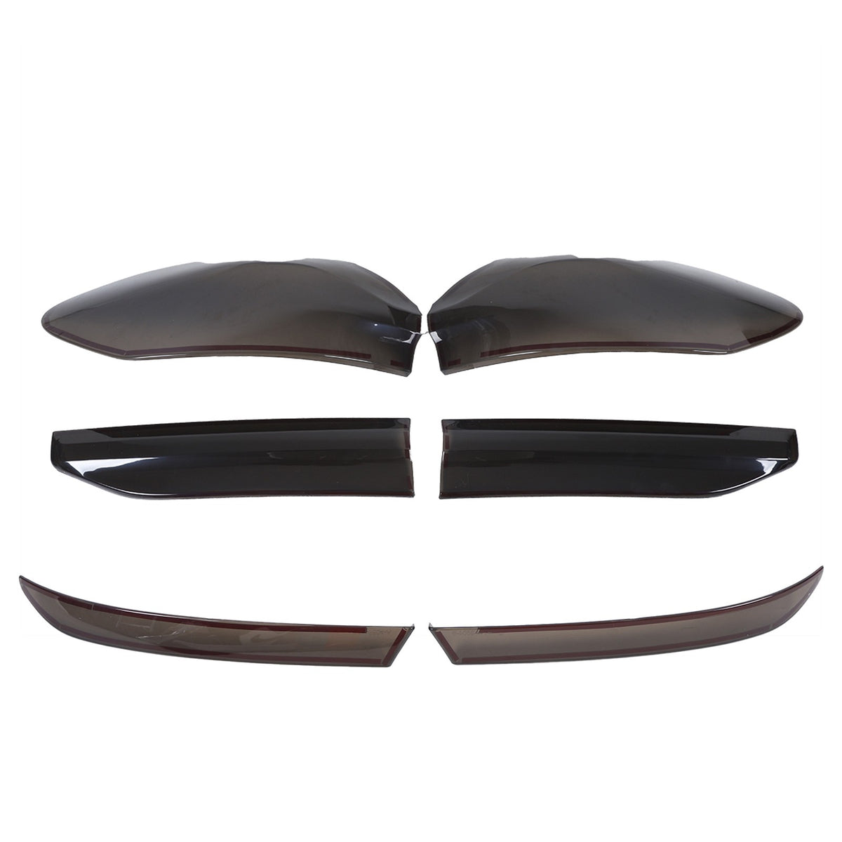 Smoked Rear Tail & Fog Light Guard Cover Trim Bezels For BMW X6 G06 2020-2026 US 4