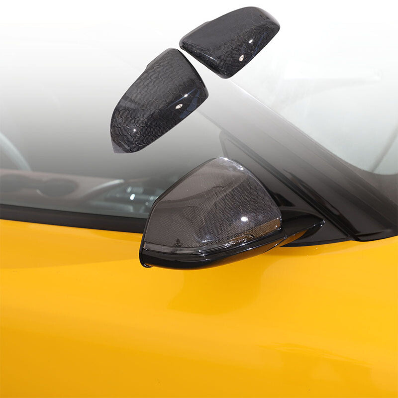 Honeycomb Carbon Fiber Side Mirror Cover Trim Fit For Toyota Supra A90 2019-24 13