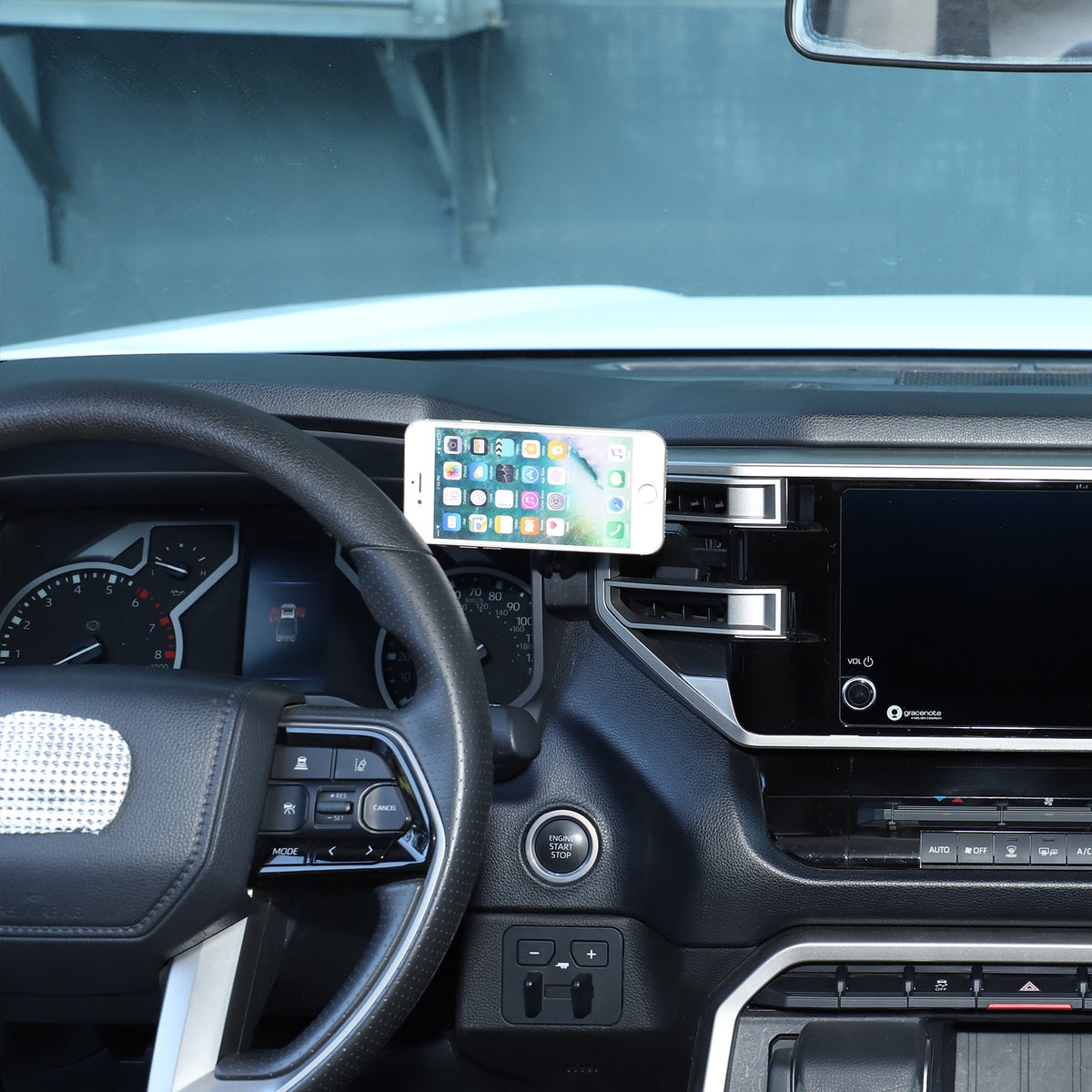Magnetic Dashboard Right Side Phone Mount Bracket For Toyota Tundra 2022+ US 8