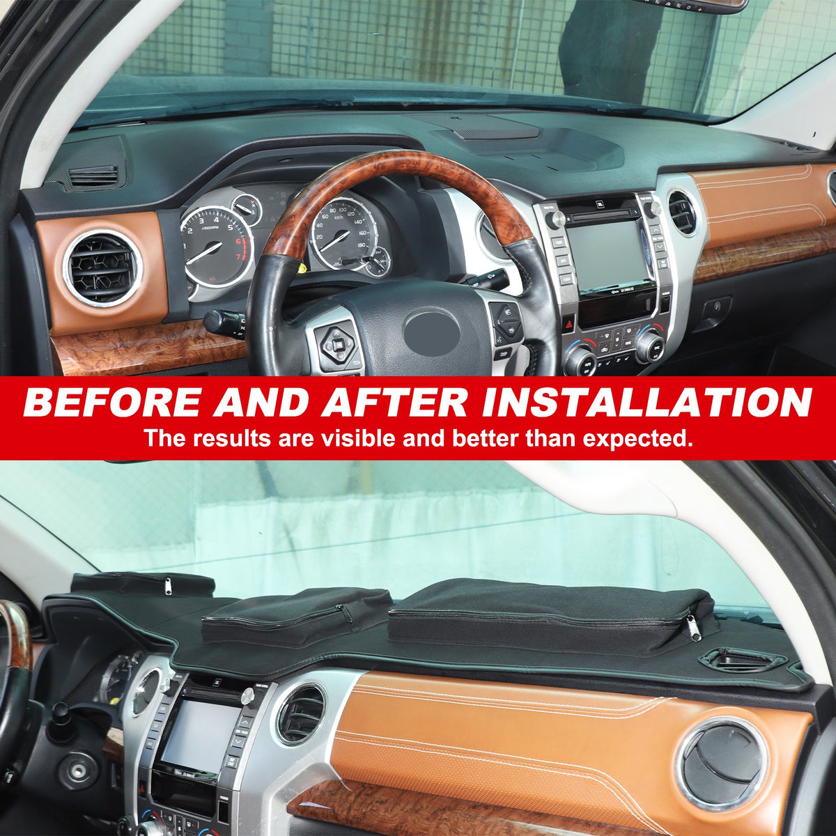 Interior Center Console Dashboard Storage Bag For Toyota Tundra 2007-2021 4