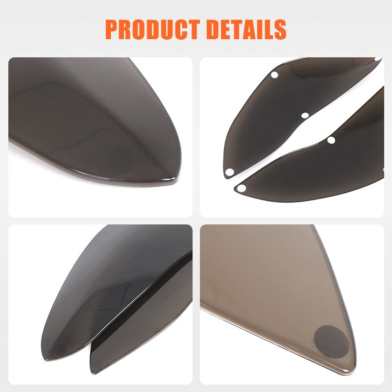 Transparent Gray Smoked Front Headlight Trim Cover For Tesla Model 3/Y 17-22 US 11