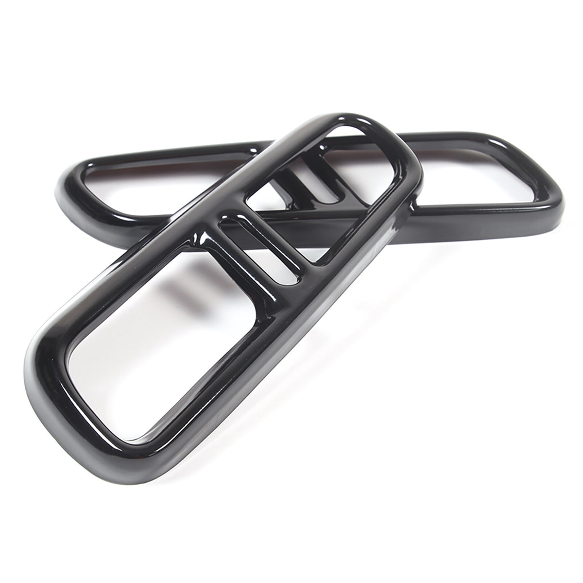 Black Steel Exhaust Pipe Tail Throat Cover Trim For LR Range Rover Sport 2023+ 16
