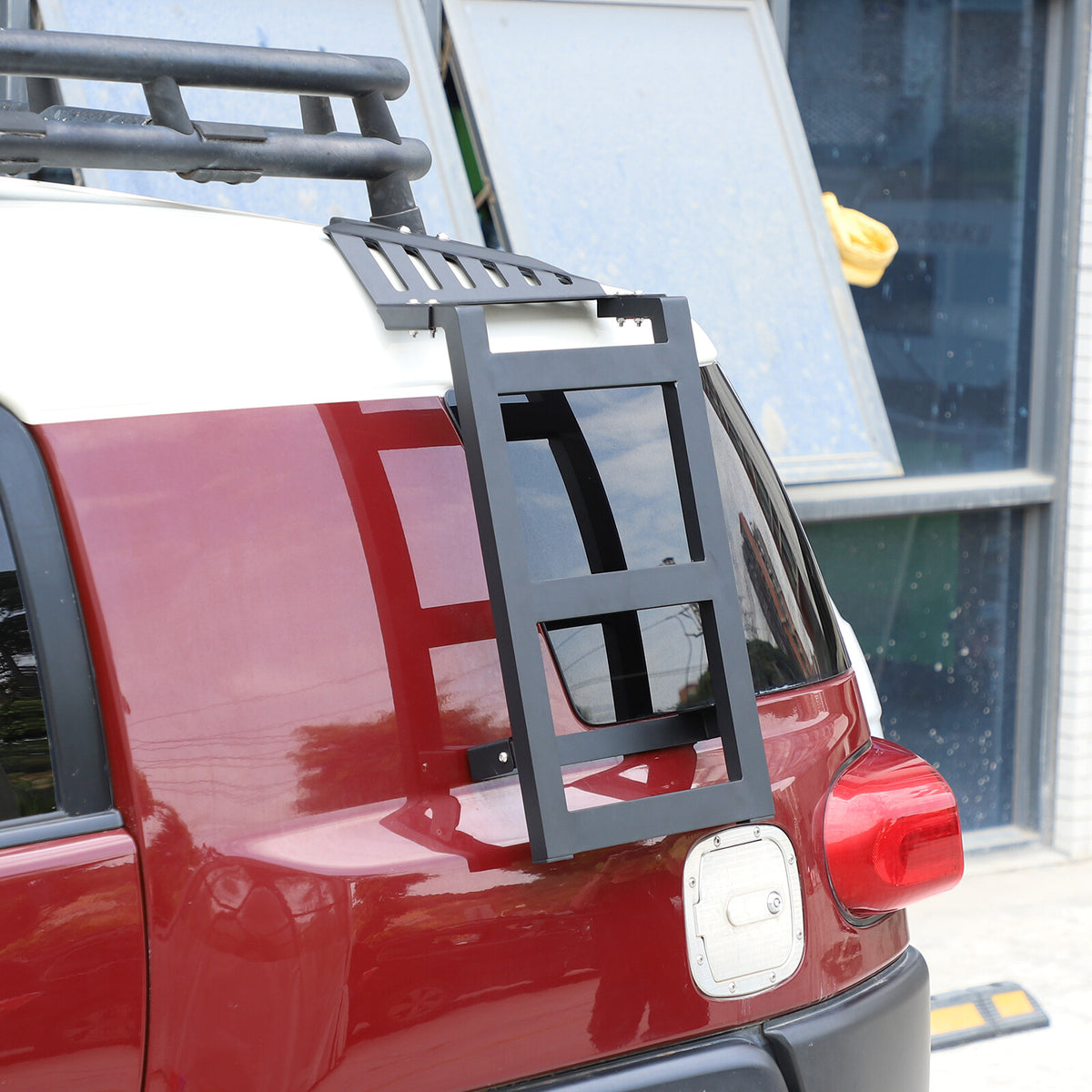 Left & Right Side Window Step Ladder Roof Rack for Toyota FJ Cruiser 2007-2021 4