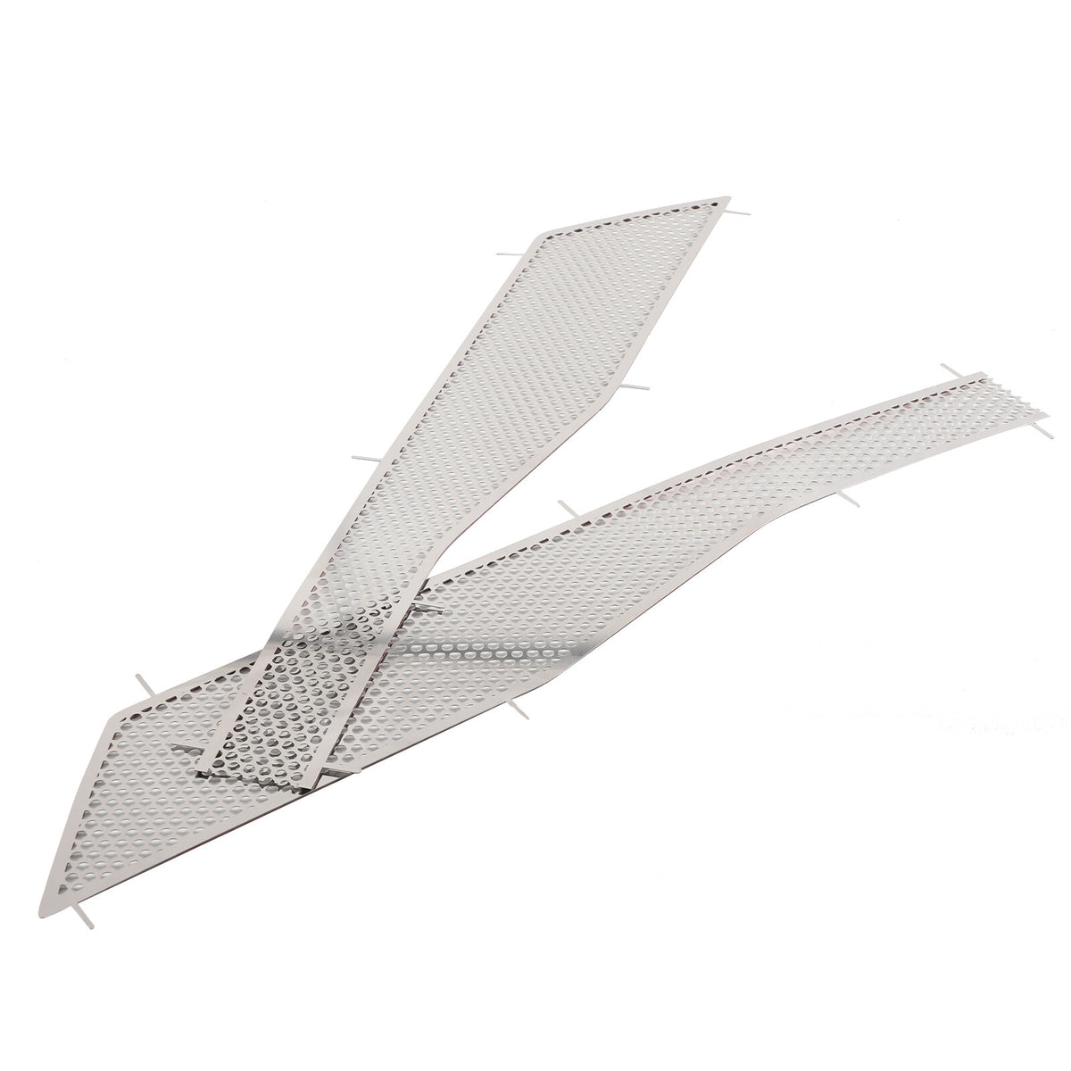 Stainless Steel Silver Rear Bumper Air Vent Cover Trim For Corvette C8 20-25 US 10