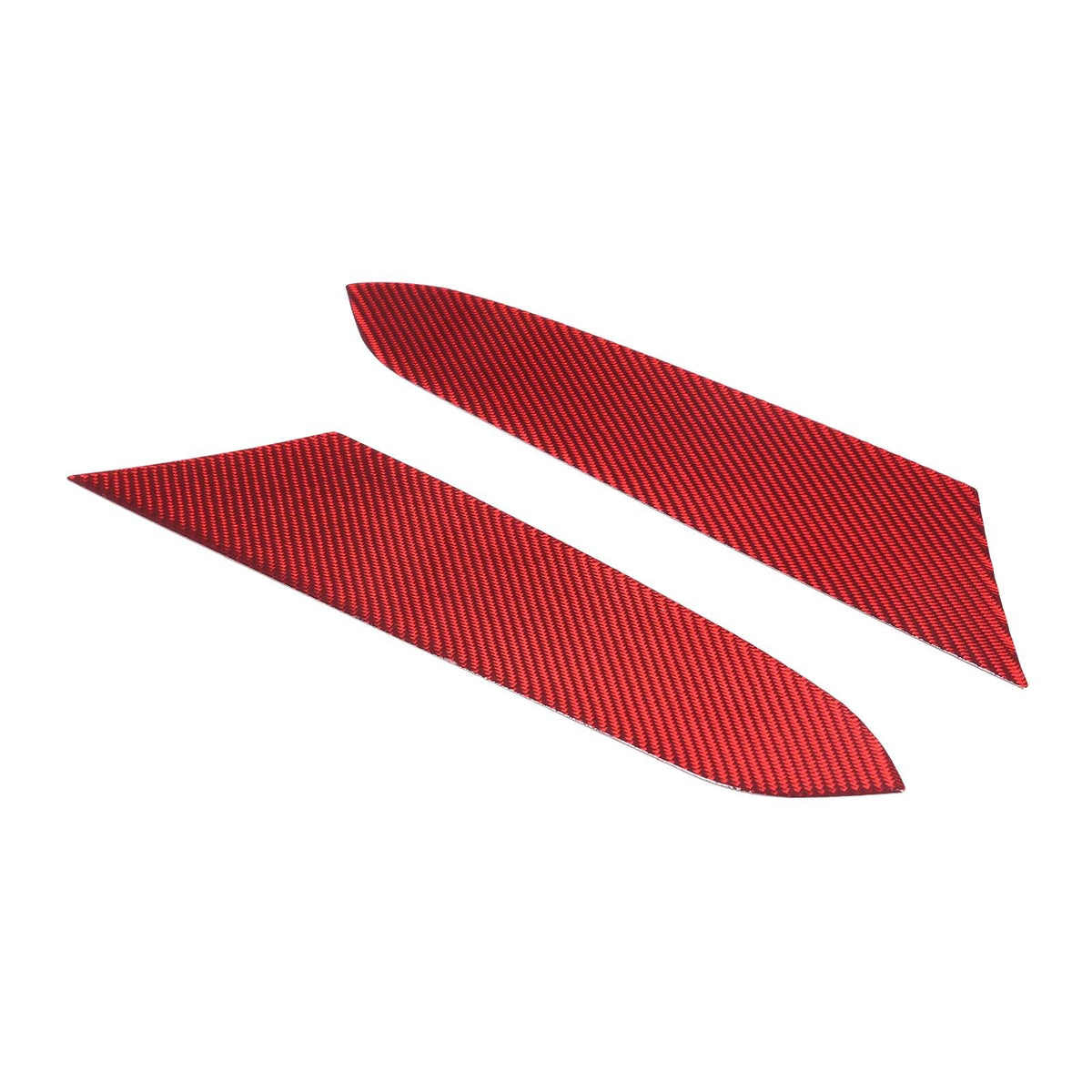 Red Soft Carbon Fiber Interior Decor Trim Kit Cover Set For Corvette C8 20-25 171