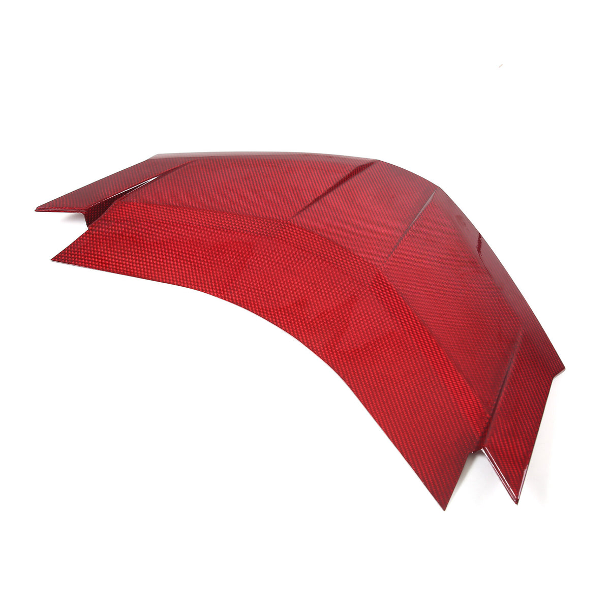 Red Real Carbon Fiber Rear Window Lower Trim Cover For Corvette C8 Coupe 2020-26 11