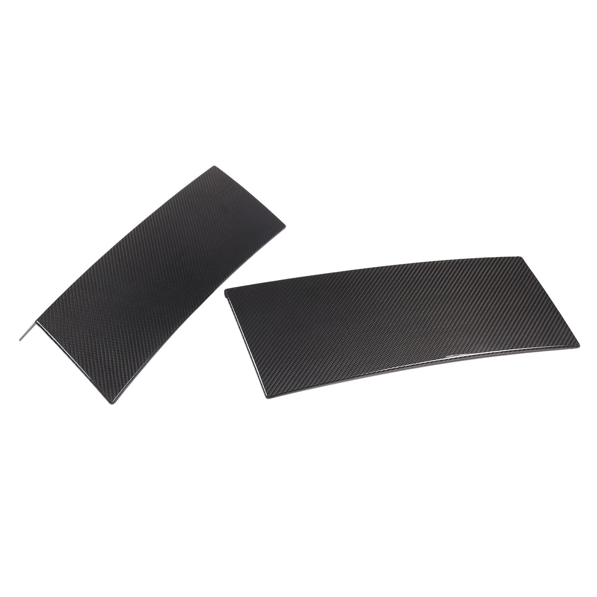 Real Carbon Fiber Rear Tailgate Window Pillar Cover Trim For LR Defender 20-24 2