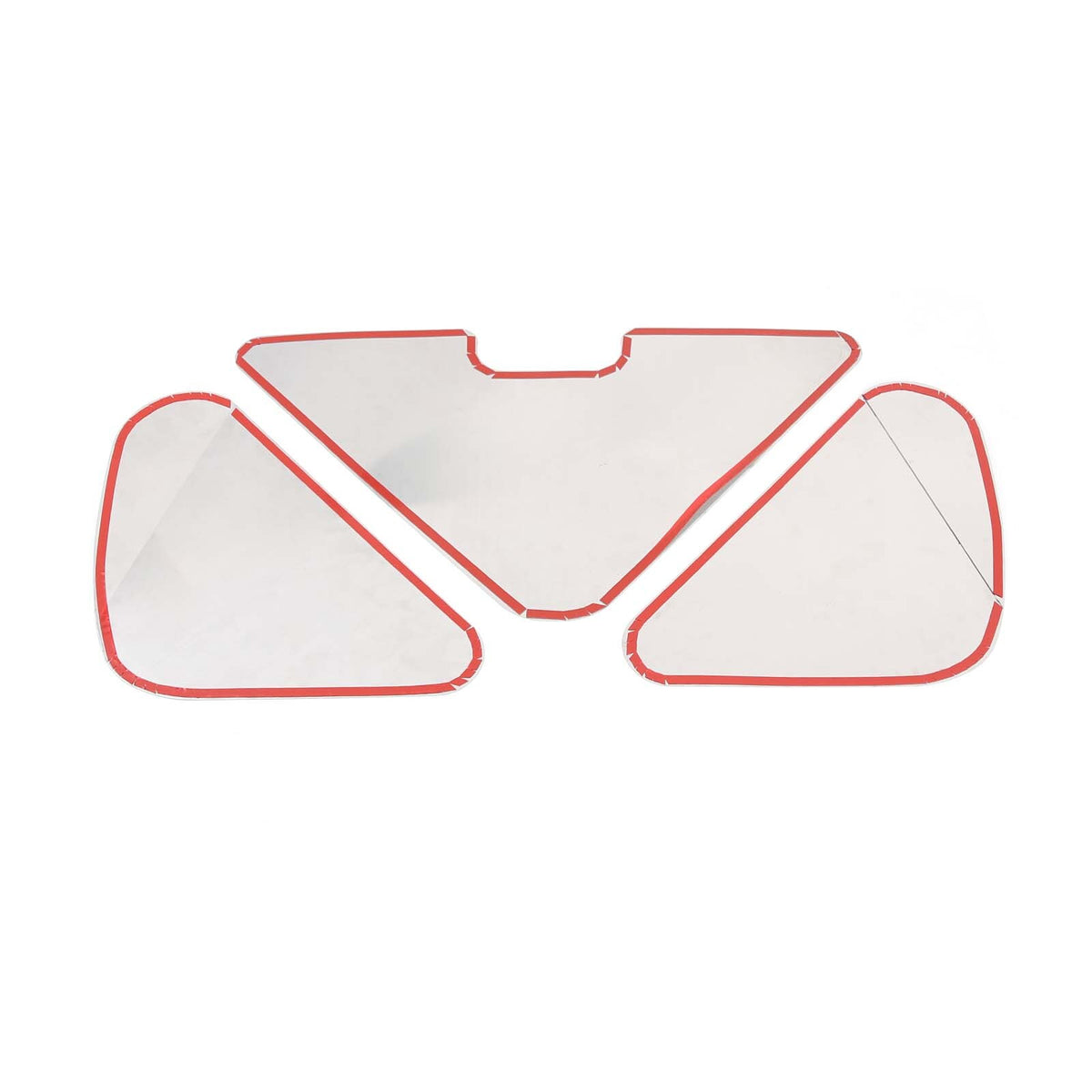 Silver Stainless steel Tail cover inner patch Trim For Corvette C6 2005-2013 US 13