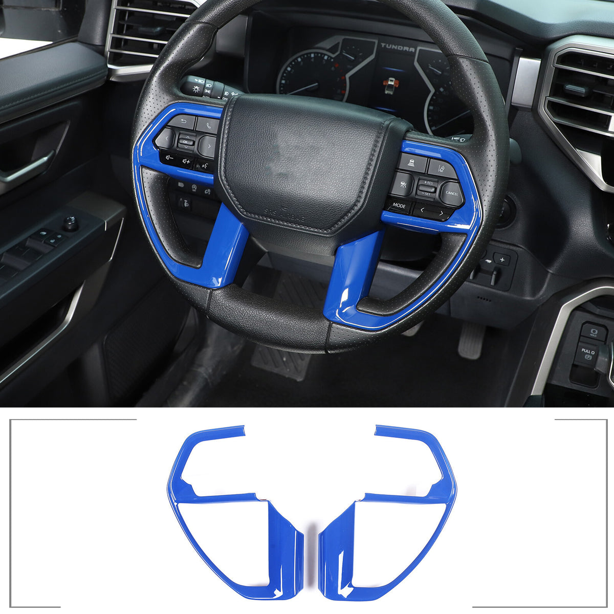 ABS Blue Car Center Panel Trim Interior Accessories For Toyota Tundra 2022-2026 - Variants 6-10 65