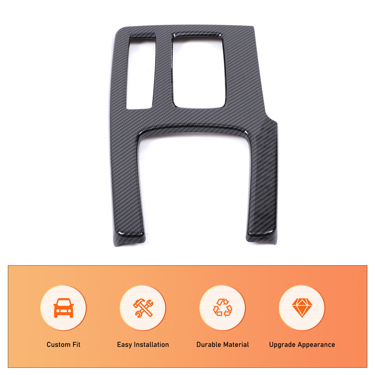 ABS Carbon Fiber Center Console Gear Shift Frame For Acura Integra 2023-2024 6