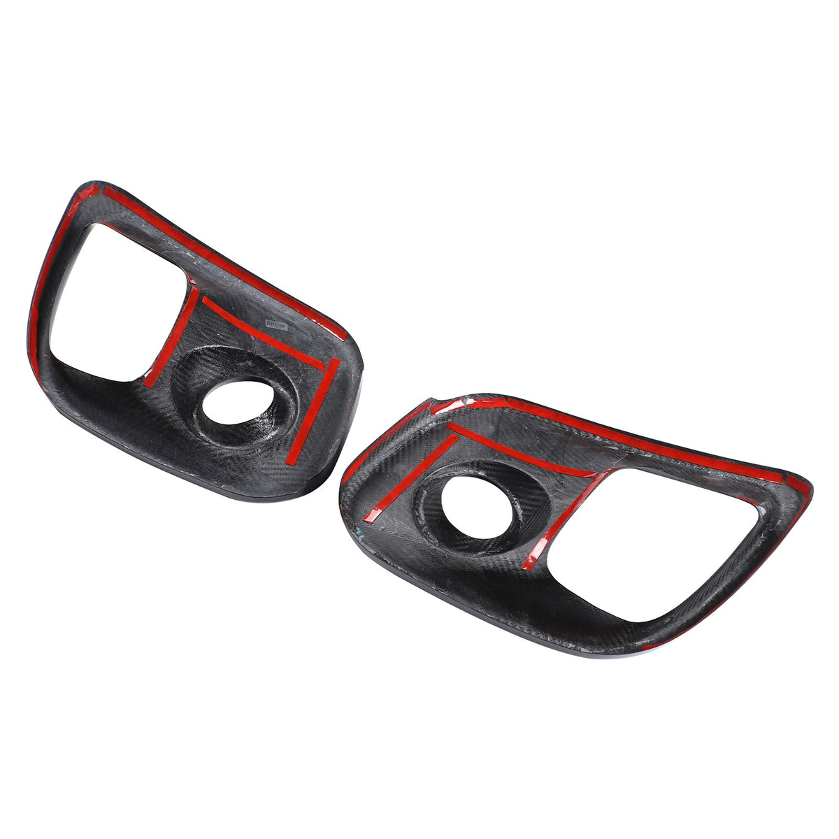 Real Carbon Fiber Front Fog Light Cover Trim For Fiat 500 Abarth 312 2017+ 10
