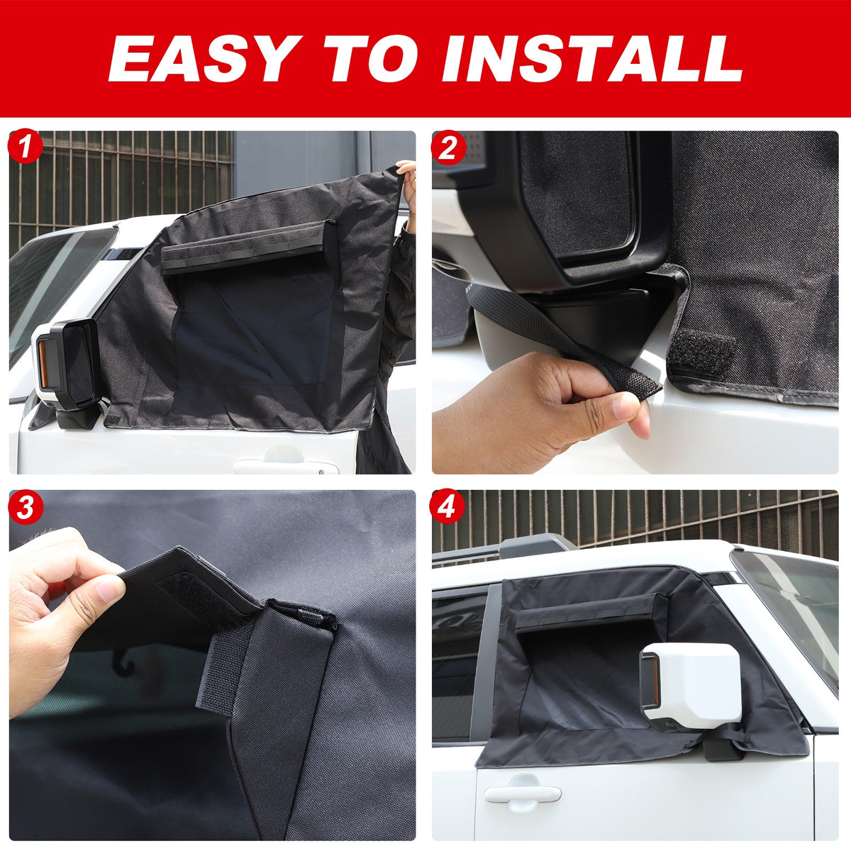 Front Window Vent Visor Sun Shade Cover For Toyota Land Cruiser Prado LC250 24+ 7