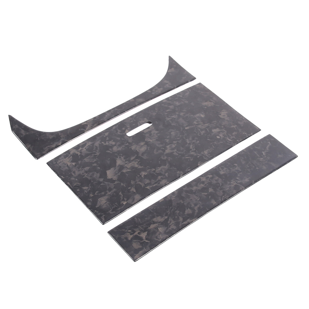 Forged Carbon Fiber Center Cup Holder Panel Trim For Jaguar F-TYPE 2013-2024 18