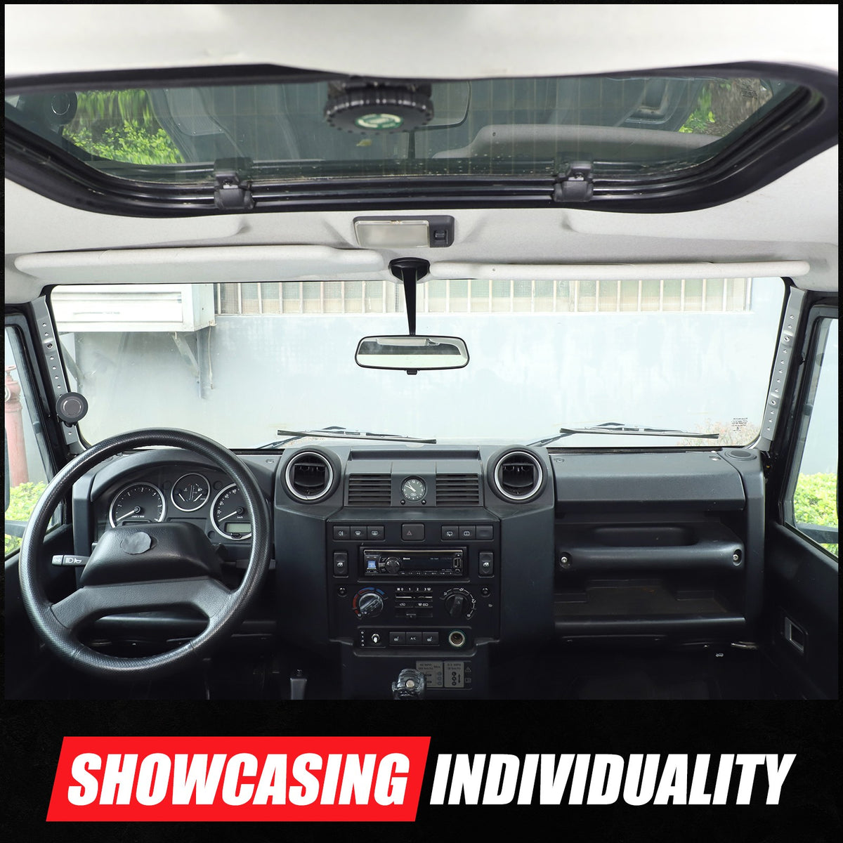 Silver A-Pillar Mount Bracket Holder For Land Rover Defender L316 2004-2018 16