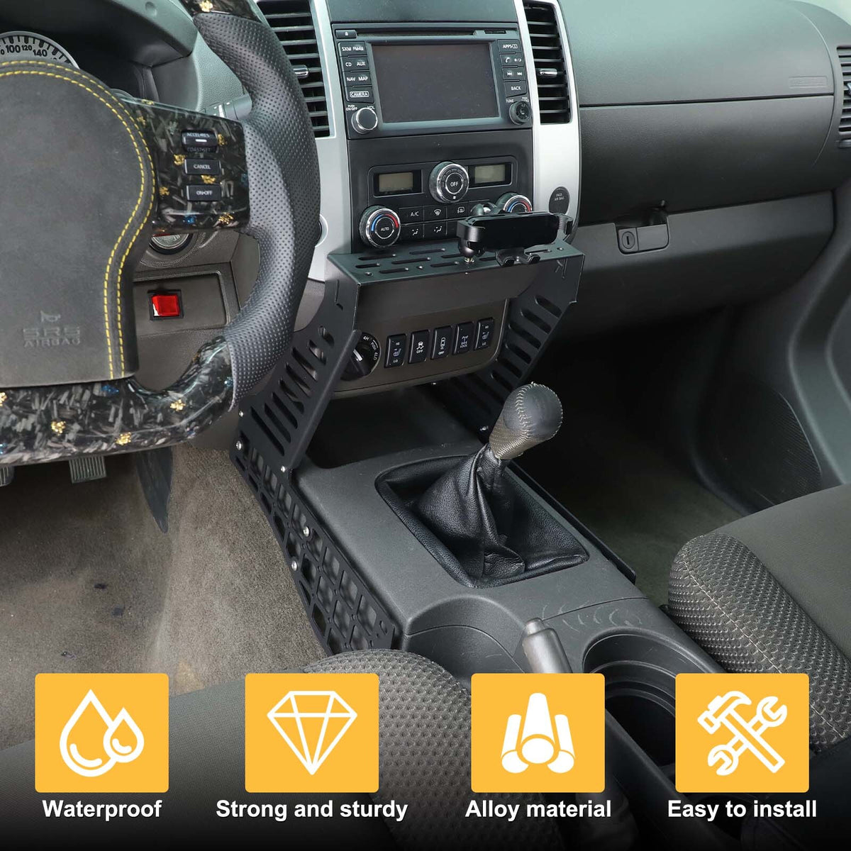Center Console Multi-Function Extension Platform For Nissan Frontier 2009-2017 15