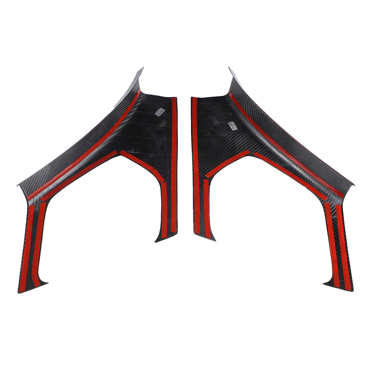 Real Carbon Fiber Interior Door Sill Plate Rear Trim For Corvette C8 2020+ US 17