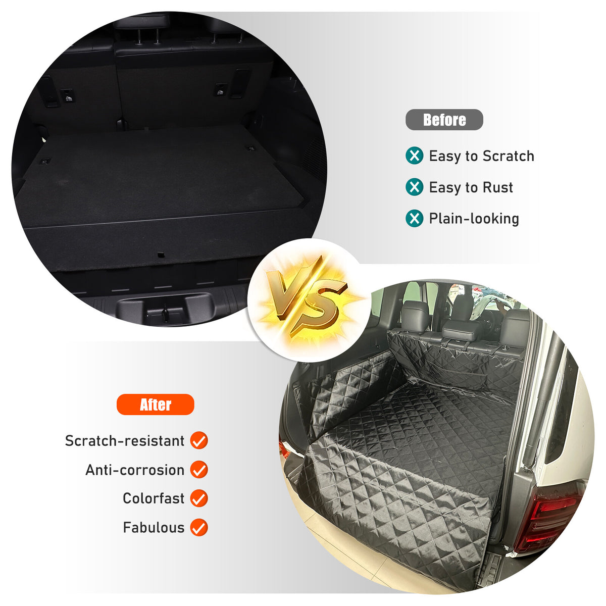 Dog Car Trunk Mat Hammock Pet Seat Cover For Toyota Land Cruiser Prado LC250 24+ 10