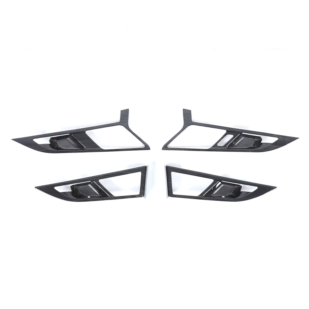 Black Grain Interior Door Handle Cover Trim For BMW X1 U11 /X2 U12 2023+ 6