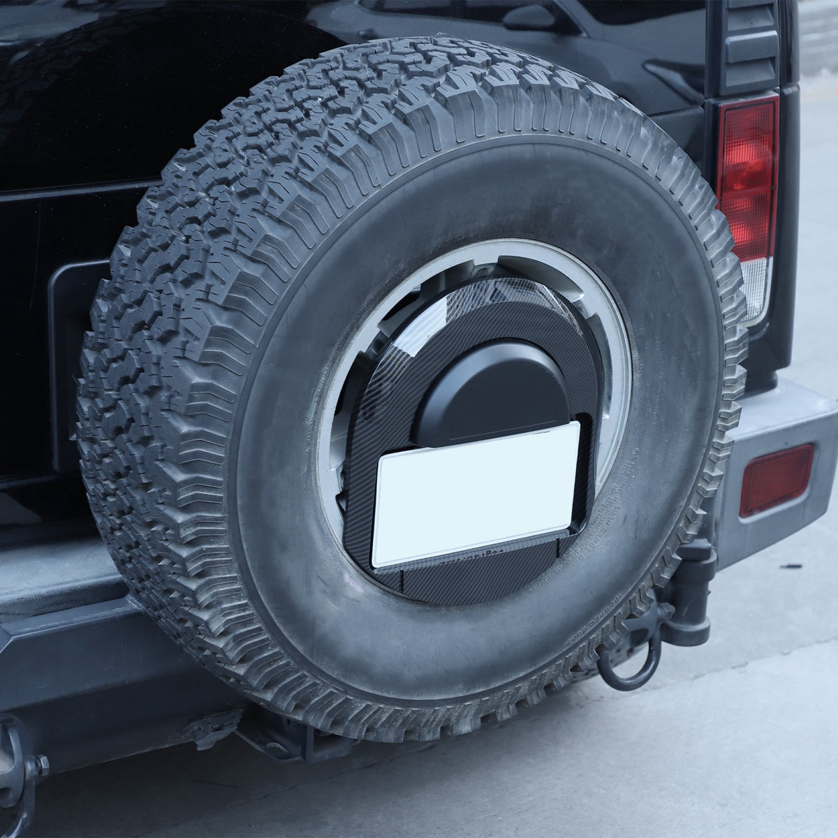 Carbon Spare Tire License Plate Bracket OE:25782333 For Hummer H2 2003-2009 12